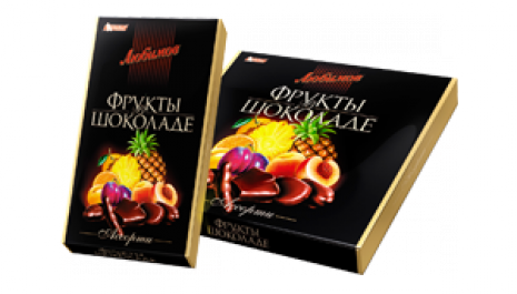 Latest offer! Candies Lubimov "Fruits in chocolate"